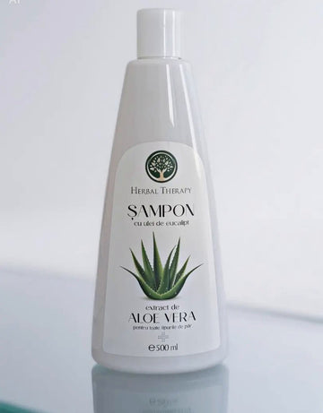 Șampon cu Extract de Aloe Vera si Ulei de Eucalipt, 500 ml