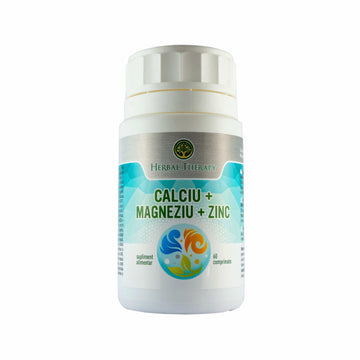 Calciu + Magneziu + Zinc - Menține echilibrul mineral al organismului, 60 comprimate