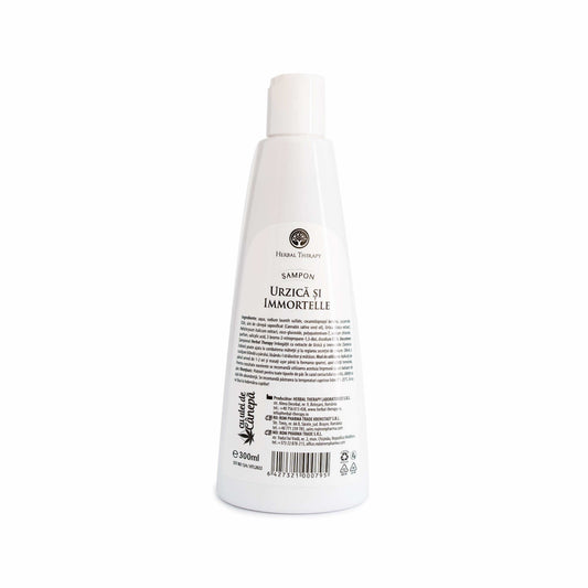 Șampon Păr Gras, Anti-mătreață - Extract de Urzică, Immortelle și Ulei de Cânepă, 300 ml