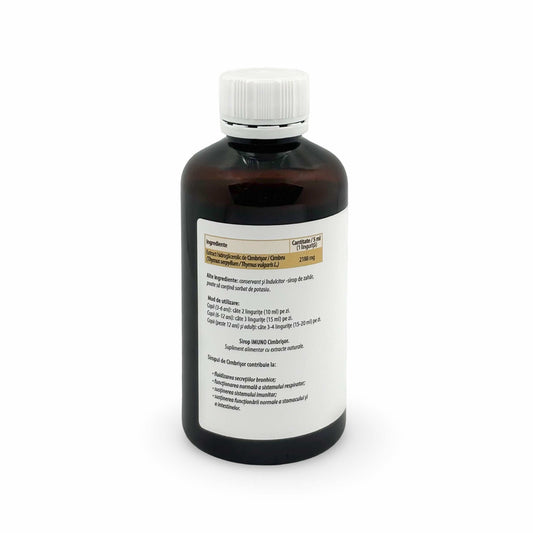 Sirop pentru Fludizarea Secrețiilor Bronhice și Imunitate - Imuno Cimbrișor, 200 ml