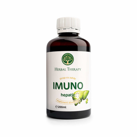 Sirop pentru Ficat Sănătos, Imuno Hepatic - Siminoc, Rostopască, Păpădie, 200 ml