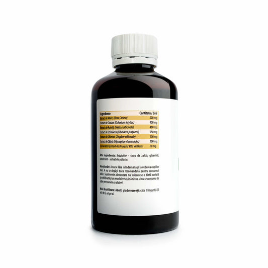 Complex Imuno Resveratrol – Sirop cu resveratrol și extracte botanice, 200 ml | Supliment alimentar