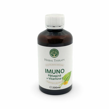 Imuno Pătlagină & Vitamina C, 200 ml – Sirop cu plante | Supliment alimentar