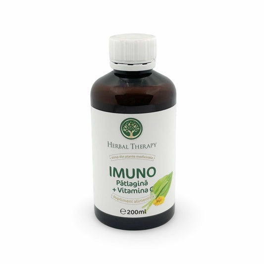 Imuno Pătlagină & Vitamina C, 200 ml – Sirop cu plante | Supliment alimentar